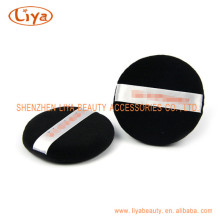 Black Cosmetic Cotton Puffs With Custom Logo